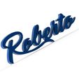 Roberto.jpg Fichier 3D Noms personnalisés-Noms personnalisés・Idée pour impression 3D à télécharger