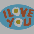 i love you 1.png KEYCHAIN THE SIMPSONS I LOVE YOU