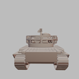 4.png Tanque Action X - Modelo de tanque pesado experimental para impressão 3D