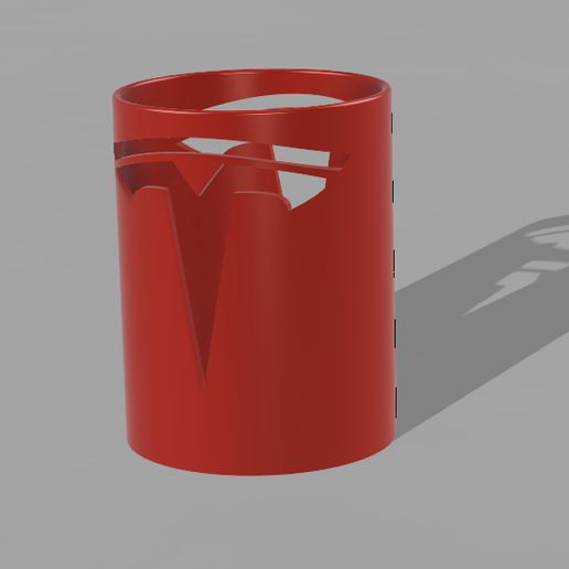 Porte Crayons Tesla - Pencil case tesla 3D model
