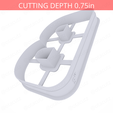 Letter_B~5in-cookiecutter-only2.png Letter B Cookie Cutter 5in / 12.7cm