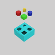 BoxShape3.png Archivo STL Puzzle de formas - Caja para bebé・Objeto de impresión 3D para descargar