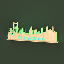istanbul_skyline3.png SKYLINE ISTANBUL MIT STAND UND LICHT
