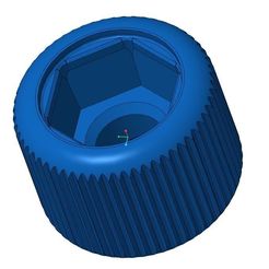 m7.jpg Archivo STL gratis Empuñadura moleteada para tuerca / tornillo M7 H・Objeto imprimible en 3D para descargar