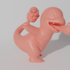 char model3 2.png STL file CHARMANDER ATTACKING (PART OF THE CHARPACK, AND EVOPACK, READ DESCRIPTION)・3D printable model to download