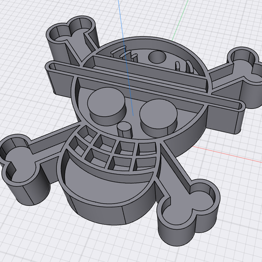 One Piece key ring 3D model