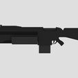 SpaceMarineRifle0.jpg Space Marin Rifle 3D Model