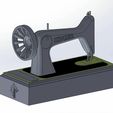 s3.jpg Vintage Sewing Machine – Decorative 3D Printable Model Inspired by Singer (Scalable, STL)