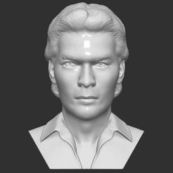 1.jpg STL-Datei Patrick Swayze-Büste für den 3D-Druck・3D-druckbares Modell zum herunterladen