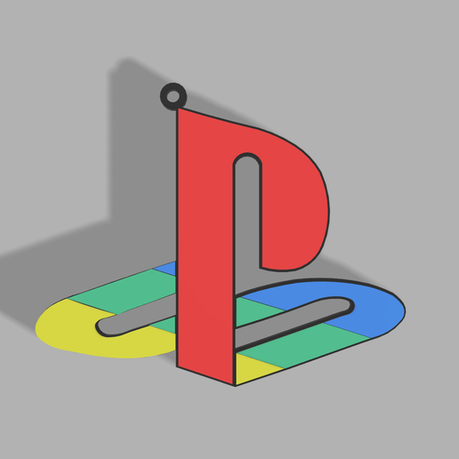 🎮 PlayStation Keychain M2 || PlayStation M2 keychain・ STL File for 3D ...