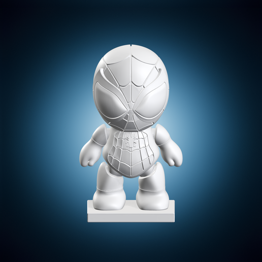 Chibi Spiderman Superhero Collectible Figurine