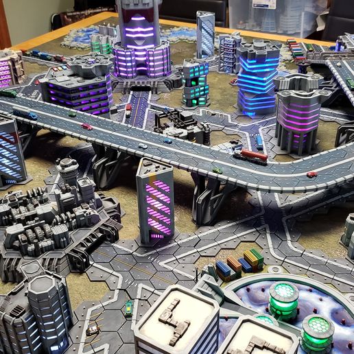 HEXTECH - Flyover Highway (Battletech Compatible Terrain)