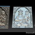 002.jpg Madonna and Baby bas relief for CNC 3D