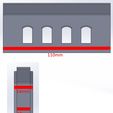 Measurement-Sides.jpg N Gauge Engine Shed - 2/3/4 Door - Extendable