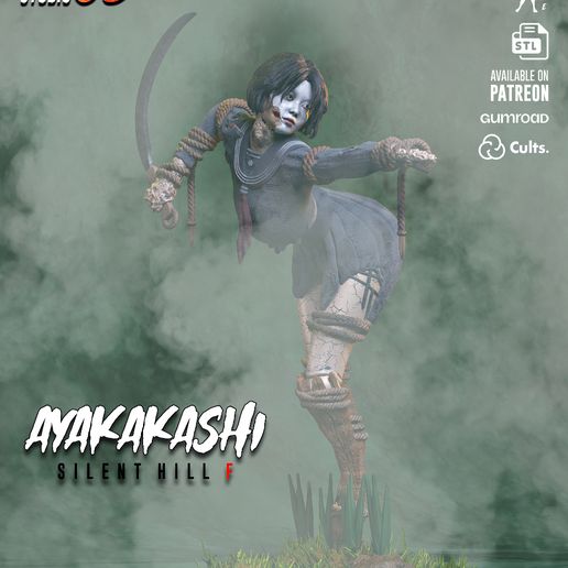 🎮 AYAKAKASHI - SILENT HILL F - KR3D STUDIO - SURVIVAL HORROR (1/6