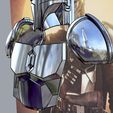 mandalorian2234.jpg El Mandalorian Beskar steel armor // The Mandalorian Beskar steel armor and helmet UPDATED 3D print model
