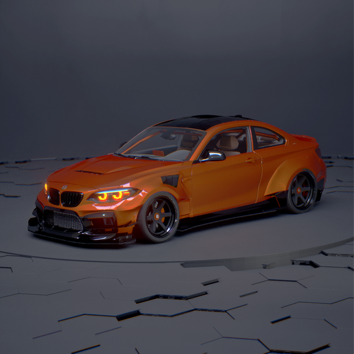 BMW 2-Series M2 F22 F87 Widebodykit - front fender
