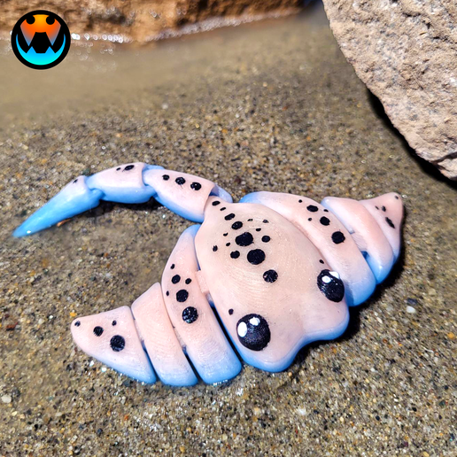 1.png Stachelrochen- und Felsenständer. Flexibler Meeresbewohner, Druck an Ort und Stelle, keine Stützen