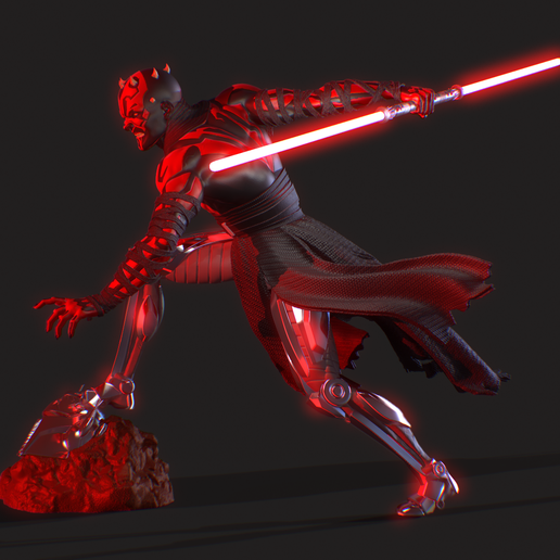 3"SD Star War DARTH MAUL Sci-Fi Movies Resin Model Kit 