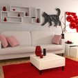 livingroom.png Cat for board / key ring / pendant