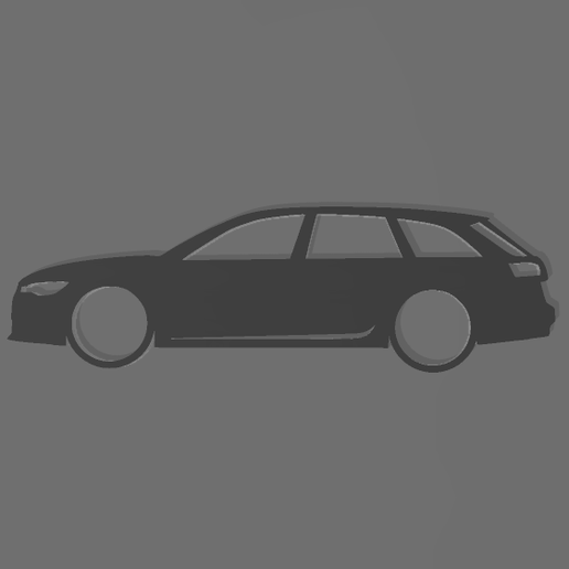 Audi A6 C7 avant Side key ring 3D model preview
