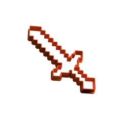 STL file minecraft diamond sword/ Minecraft Diamond sword 💎・3D printer  model to download・Cults