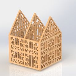 Maison bq.JPG Free STL file Box Ossature House Alsatian・3D print design to download