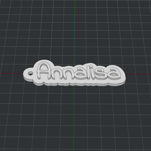 Keychain Annalisa 3D model