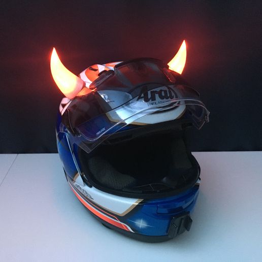 devil horns for motorcycle helmet Devil Horn Motorcycle Helmet Black Red Orange Horn Decoration KIMISS  Motorcycle Helmet Devil