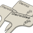 Carotte_1.png STL-Datei Carrot Signs / Labels for garden・3D-Druck-Idee zum Herunterladen