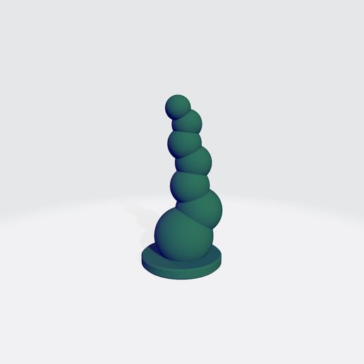 Anal Dildo BEADS BIG Butt Plug sex toy for women and gay men STL File  for Cults