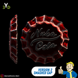 7.png Fallout Nuka-Cola Cap Replica Set