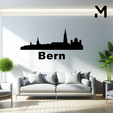 Bern.png Wall silhouette - City skyline Set