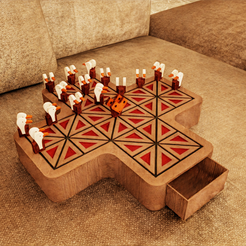 IMG_9808.png FOX AND GEESE - BOARD GAME