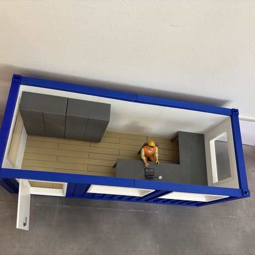 20ft-Container-Office.jpg Conjunto de cantina elevada / sala de descanso / contentor de escritório incluindo mobiliário e acessórios e escadas 1/14