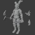 TheAnim-c_6b.jpg Articulated Animatronic Springtrap (Dead by daylight) (15 moving points, 44+9 parts)