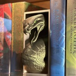 IMG_5371.jpeg Snake Emerging- Slytherin Inspired Book Nook