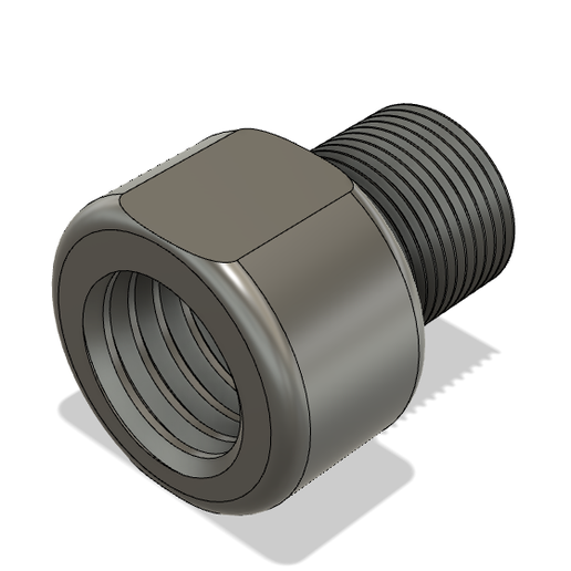 14mm to 1/2x28 adapters 3D model