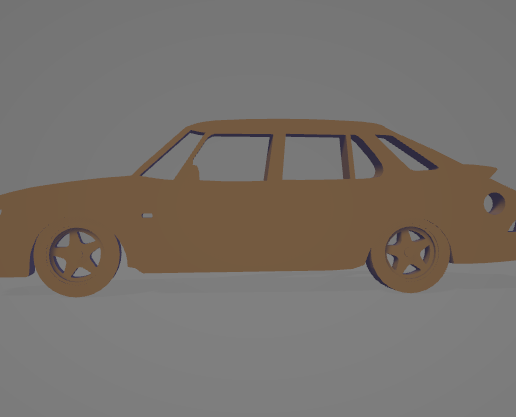 Saab 900 5 door keychain