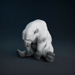polar1.jpg OBJ file Polar Bear・3D print model to download, AnimalDenMiniatures