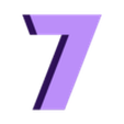 7.stl TRANSFORMERS Letters and Numbers | Logo