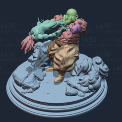 render-1.png Archivo 3D Diorama de la bola de dragón・Modelo de impresión 3D para descargar