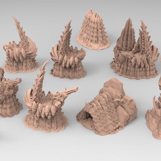 Tyty bug party terrain remix Part 10-12 Free 3D print model 3D model