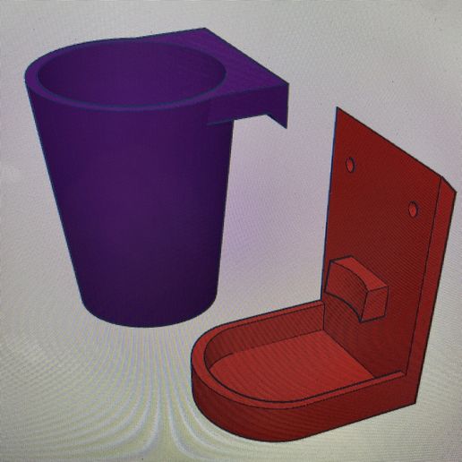 Small Succulents Wall Plant Pot and Holder 3D model