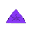 Masonic_pyramid.stl Masonic, illuminati pyramid
