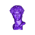 DavidHead300mm.stl David of Michelangelo