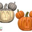 Halloween-Mickey-Pumpkin-Head-Candy-bowl-1.jpg Halloween Mickey Pumpkin Head Candy bowl 3D Printable Model