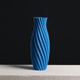 Swirl-flower-vase-3d-model-for-vase-mode-by-slimprint.jpg Swirl Vase, Vase Mode STL