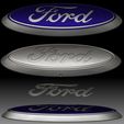 3s.jpg Ford logo car brand for 3D printer or CNC router