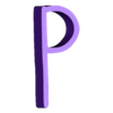 P.stl AMONG US Letters and Numbers | Logo